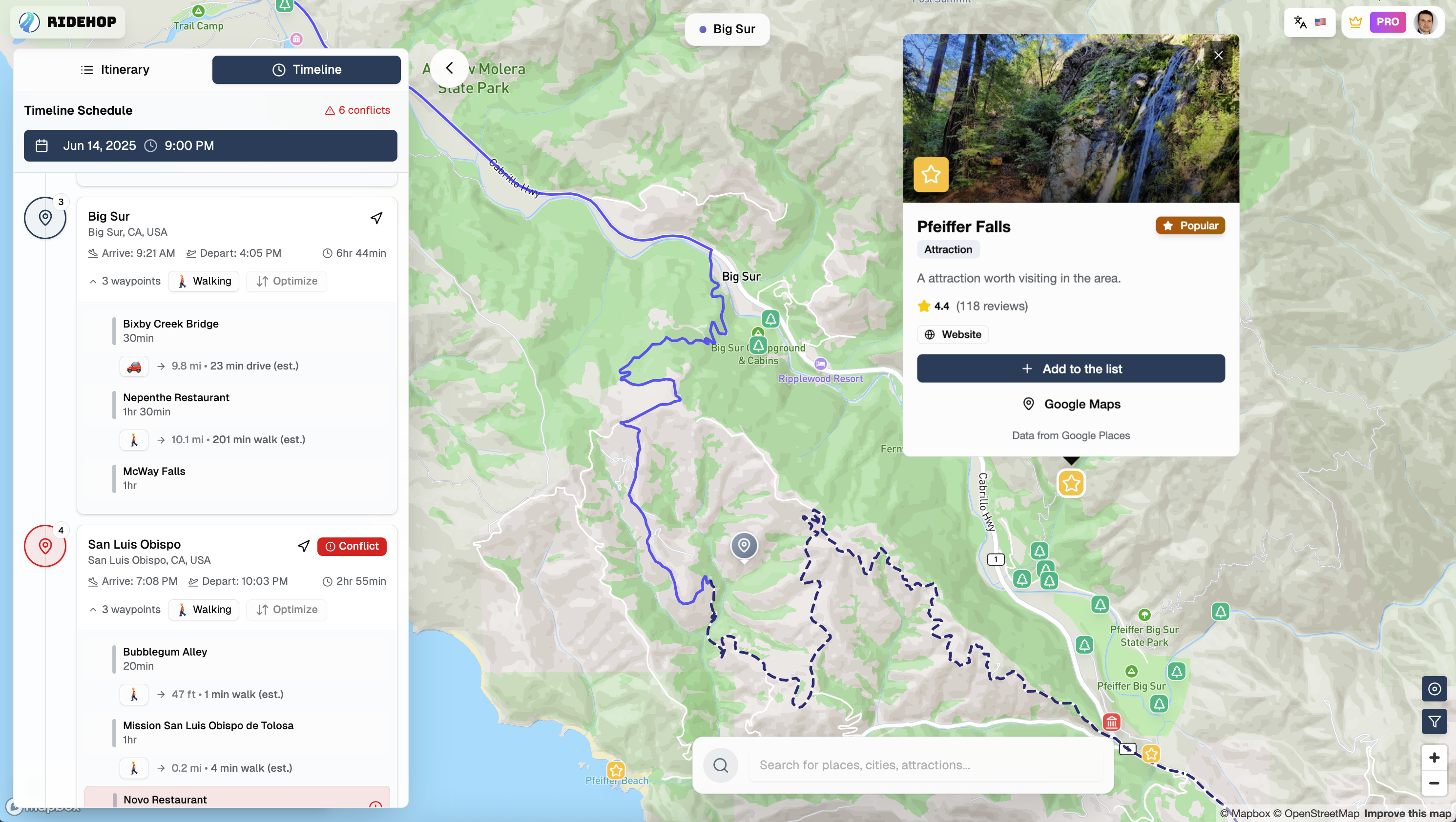App Preview - timeline